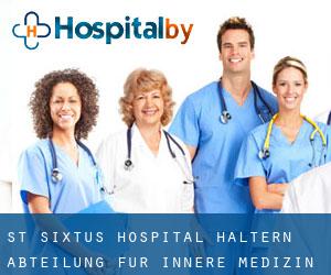 St. Sixtus-Hospital Haltern Abteilung für Innere Medizin Gastroenterologie